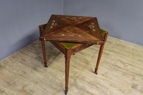 Late Victorian Envelope Card Table (1 of 9) Late Victorian Envelope Card Table (1 of 9)