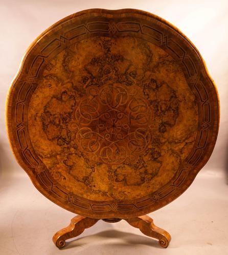 Stunning Quality Victorian Burr Walnut Centre Table Exhibition quality (1 of 15)