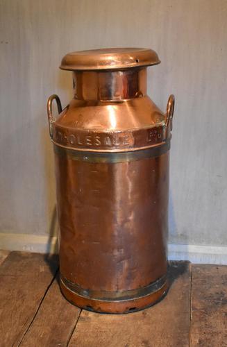 Large United Dairies Copper Milk Churn (1 of 7)