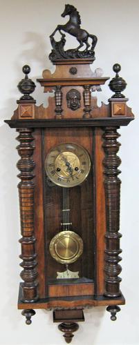 Spring Driven German Striking Vienna Wall Clock by Friedrich Mauthe. (1 of 7) Spring Driven German Striking Vienna Wall Clock by Friedrich Mauthe. (1 of 7)
