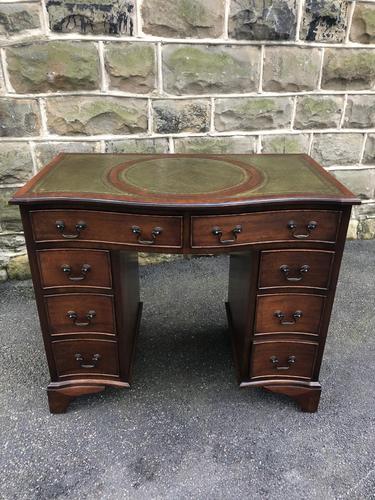 Mahogany Kneehole Writing Desk (1 of 9)