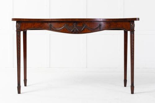 18th Century George III Mahogany 'Adam Style' Serpentine Side Table (1 of 7) 18th Century George III Mahogany 'Adam Style' Serpentine Side Table (1 of 7)