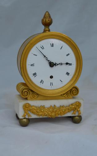 Regency Small English Fusee Mantel Clock (1 of 5)