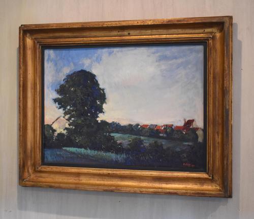 Landscape At Daybreak, Oil Painting by Sylvie Plessy (1 of 6) Landscape At Daybreak, Oil Painting by Sylvie Plessy (1 of 6)