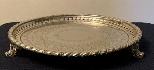 Good Quality Victorian Silver Plate Tray (1 of 6)