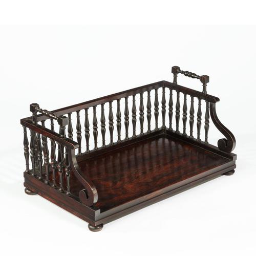 Regency rosewood book tray attributed to Gillows (1 of 7) Regency rosewood book tray attributed to Gillows (1 of 7)