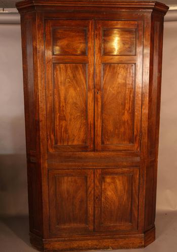 18th Century Double Height Corner Cupboard Superb Patina (1 of 8)