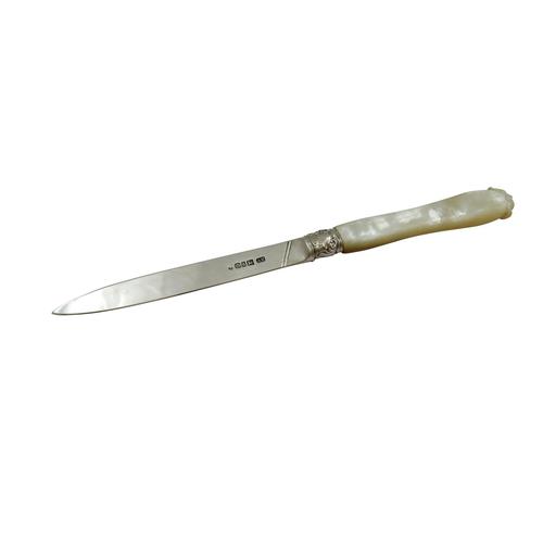 Antique Victorian Sterling Silver & Mother of Pearl Letter Knife 1868 (1 of 8) Antique Victorian Sterling Silver & Mother of Pearl Letter Knife 1868 (1 of 8)