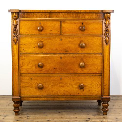 Victorian Antique Oak Chest of Drawers (1 of 8)