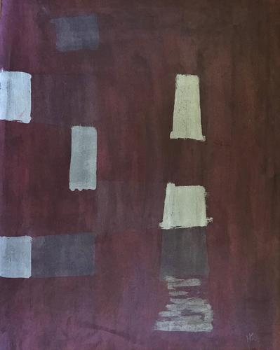 Original Mixed Media Painting 'Abstract Design' by Herman Shapiro - Initialled & Dated 65 (1 of 1) Original Mixed Media Painting 'Abstract Design' by Herman Shapiro - Initialled & Dated 65 (1 of 1)