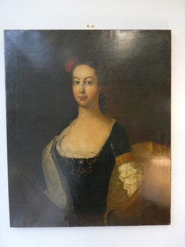 18th C Portrait of a Lady Oil on Canvas (1 of 7) 18th C Portrait of a Lady Oil on Canvas (1 of 7)
