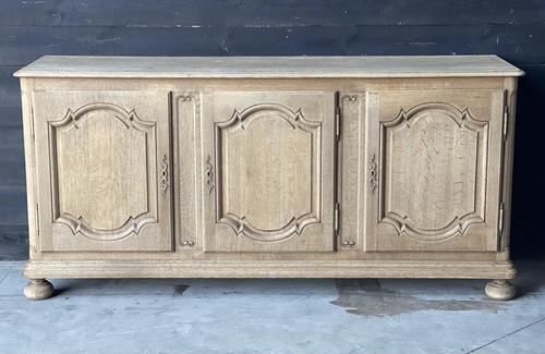 Large French Bleached Oak Enfilade or Sideboard (1 of 19)