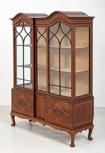 Quality Sheraton Revival Mahogany Display Cabinet (1 of 9)