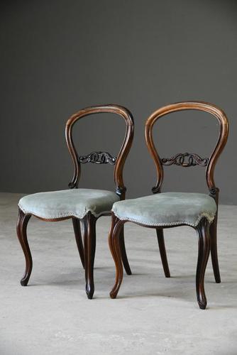 Pair of Victorian Rosewood Dining Chairs (1 of 11)