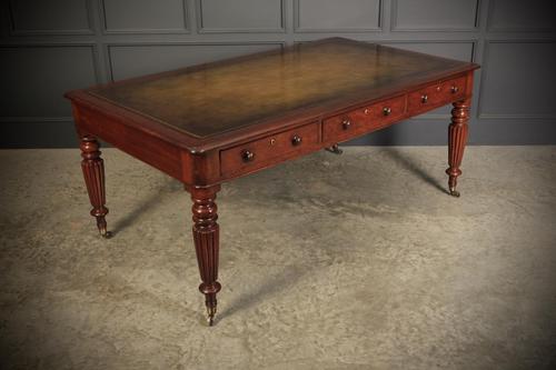 Large Mahogany Partners Library Writing Table by Geo.D.Pooley (1 of 16) Large Mahogany Partners Library Writing Table by Geo.D.Pooley (1 of 16)