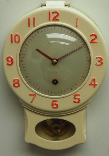 Iconic English Smiths Enfield Drop Dial Wall Clock - Smiths Kitchen Clock Original c.1960 (1 of 9)