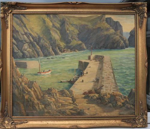 Mullion Cove-Cornwall by Leonard G Kersley (1 of 7) Mullion Cove-Cornwall by Leonard G Kersley (1 of 7)