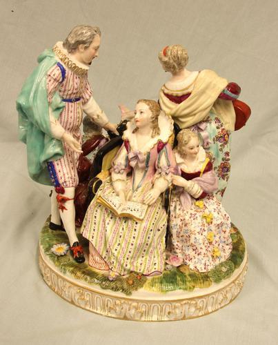 Antique German Porcelain Meissen Style Centre Piece (1 of 18) Antique German Porcelain Meissen Style Centre Piece (1 of 18)