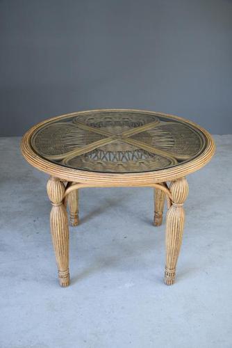 Round Cane Dining Table (1 of 12)