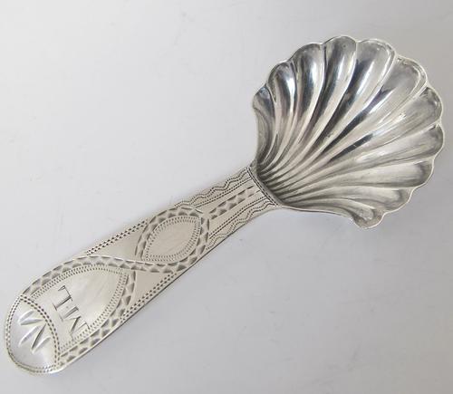 Exceptional George III Silver Caddy Spoon Thomas Watson Newcastle c.1800 (1 of 8)