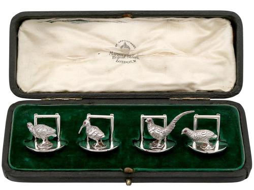 Sterling Silver Menu / Card Holders - Antique Edwardian 1907 (1 of 12) Sterling Silver Menu / Card Holders - Antique Edwardian 1907 (1 of 12)