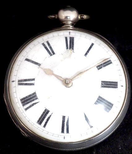 Antique ChrAntique Silver Open Case Pocket Watch Fusee Verge Escapement Key Wind F Hiahams Canterburyonograph Pocket Watch Sweeping Stop Start Seconds Hand Swiss Made Key Wind. (1 of 12)