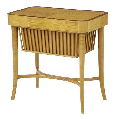 20th Century 1950’s Swedish Birch Sewing Work Table by Bodafors (1 of 5) 20th Century 1950’s Swedish Birch Sewing Work Table by Bodafors (1 of 5)