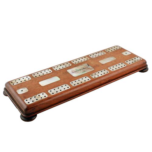 Victorian Rosewood Cribbage Board (1 of 8)