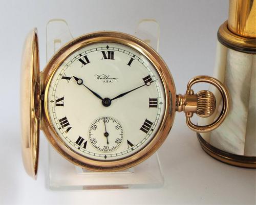 Waltham  Gold Filled Full Hunter Pocket Watch, 1919 (1 of 7)