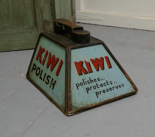 Kiwi Boot Polish Advertising Shoe Cleaning Box with Shoe Rest (1 of 6) Kiwi Boot Polish Advertising Shoe Cleaning Box with Shoe Rest (1 of 6)
