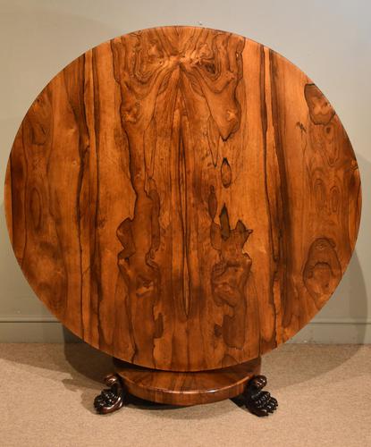 19th Century Rosewood Breakfast Table with Hairy Paw Feet (1 of 9) 19th Century Rosewood Breakfast Table with Hairy Paw Feet (1 of 9)