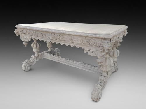 20th Century Sand Blasted Dining Table (1 of 4) 20th Century Sand Blasted Dining Table (1 of 4)