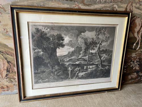 Large 18th Century Engraving of a Rural Scene (1 of 5) Large 18th Century Engraving of a Rural Scene (1 of 5)