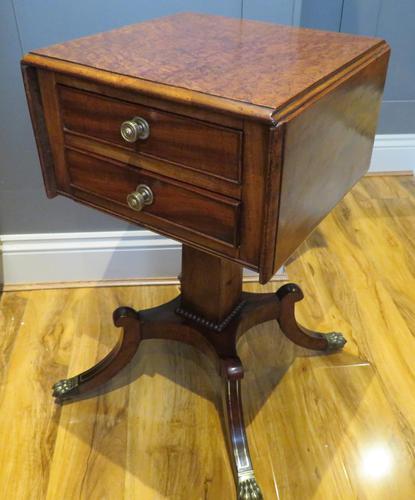 Plum Pudding Mahogany Ladies Work Table c.1830 (1 of 6)