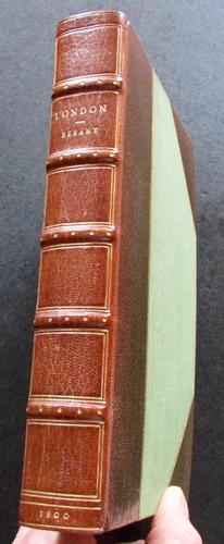 1900 London by Walter Besant - Fine Riviere Leather Binding - Illustrated Edition (1 of 4)