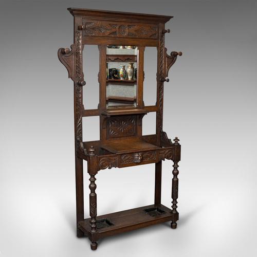 Tall Antique Hall Stand, English Oak, Coat Rack, Gothic Revival, Victorian (1 of 12) Tall Antique Hall Stand, English Oak, Coat Rack, Gothic Revival, Victorian (1 of 12)