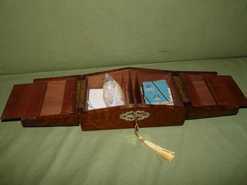 Solid Figured Oak Games Box + Accessories c.1890 (1 of 18) Solid Figured Oak Games Box + Accessories c.1890 (1 of 18)