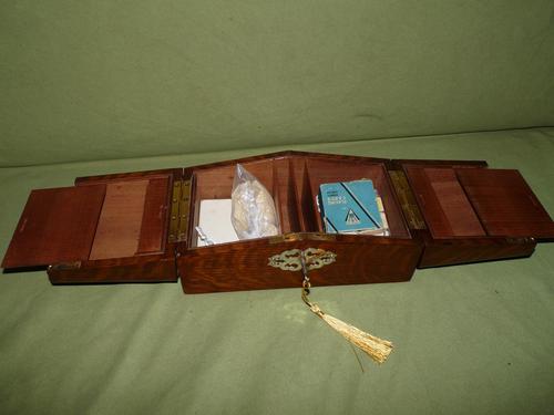 Solid Figured Oak Games Box + Accessories c.1890 (1 of 18)