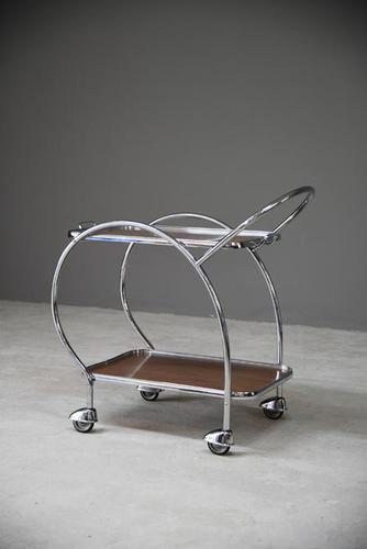 Retro Chrome Cocktail Trolley (1 of 8) Retro Chrome Cocktail Trolley (1 of 8)