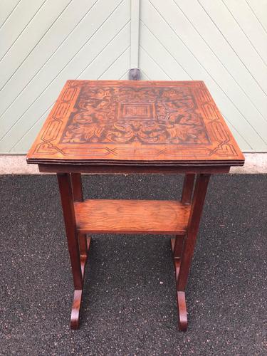 Arts & Crafts Oak Occasional Table (1 of 6)