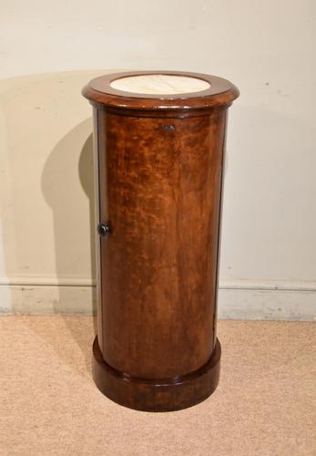 William IV Plum Pudding Mahogany Round Pot Cupboard (1 of 7)