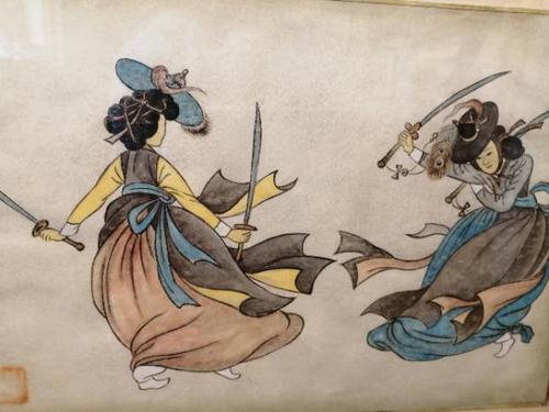 A 19th Century Korean Watercolour (1 of 4) A 19th Century Korean Watercolour (1 of 4)