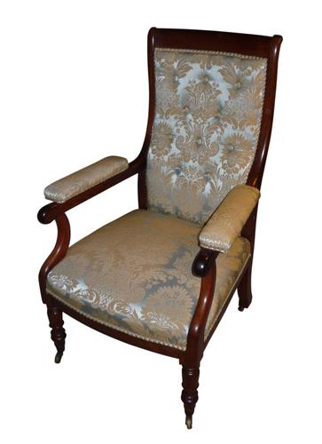 Rosewood Button Back William IV Library Chair c.1835 (1 of 2) Rosewood Button Back William IV Library Chair c.1835 (1 of 2)