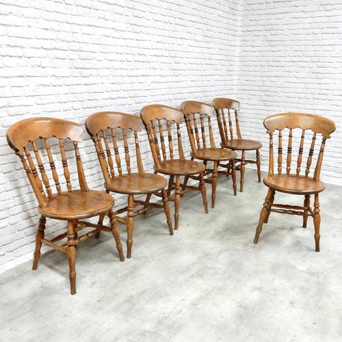 Set of 6 Penny Seat Windsor Kitchen / Dining Chairs (1 of 8)