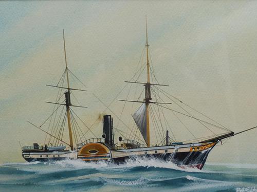 Watercolour Paddle Steamer Artist Paul E Johnston (1 of 12) Watercolour Paddle Steamer Artist Paul E Johnston (1 of 12)