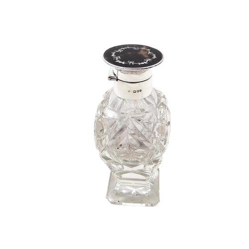 Antique Sterling Silver, Cut Glass & Inlaid Tortoiseshell Perfume Bottle 1912 (1 of 9) Antique Sterling Silver, Cut Glass & Inlaid Tortoiseshell Perfume Bottle 1912 (1 of 9)
