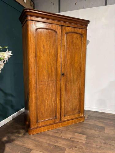 Victorian Mahogany Two Door Compactum Wardrobe (1 of 18)
