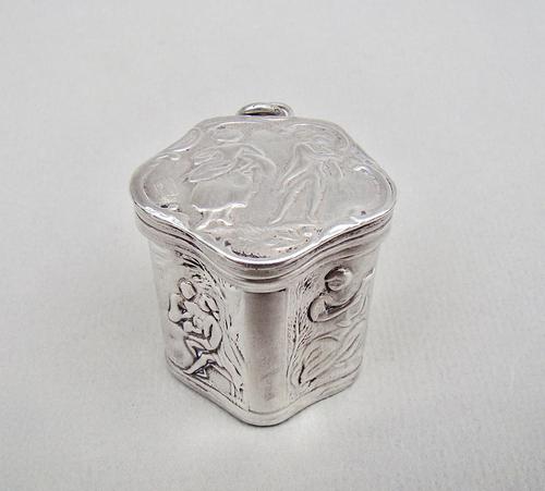 18th Century Dutch Silver Peppermint Box c.1780 (1 of 8)