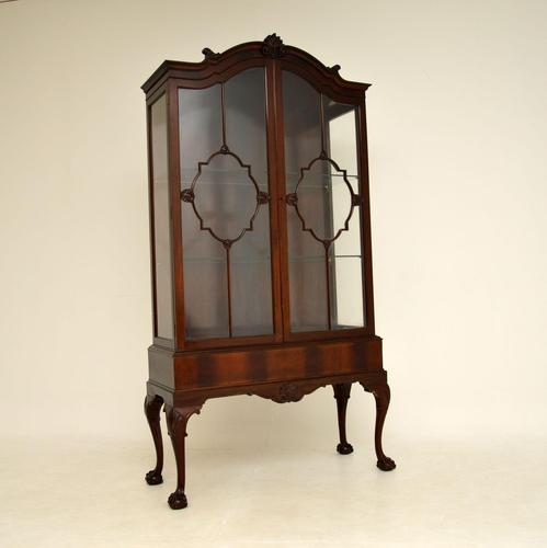 Antique Victorian  Mahogany Display Cabinet (1 of 11)