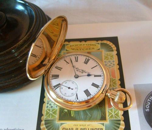 Antique Pocket Watch 1902 Rockford USA 17 Jewel 14ct Gold Filled Full Hunter FWO (1 of 12)